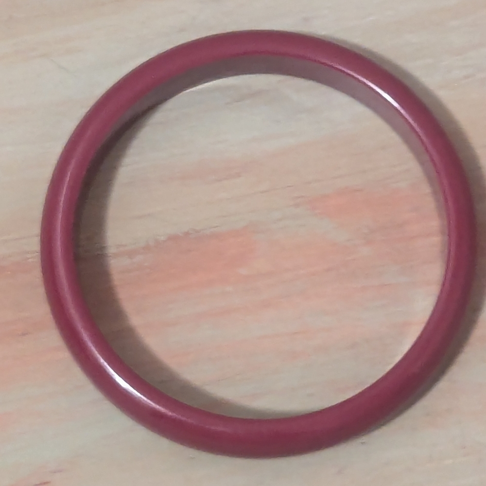 🤎 Bakelite Bangle Burgundy 3" Bracelet